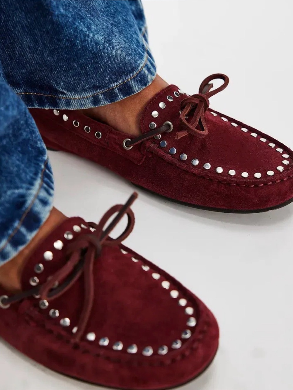 Alohas Calla Studded Driving Shoes Sz 40